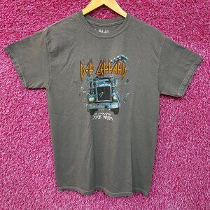 Def Leppard Through The Night Rock Tshirt size S/M